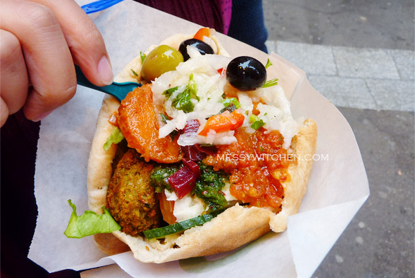 Maoz Vegetarian Falafel Paris France Messy Witchen