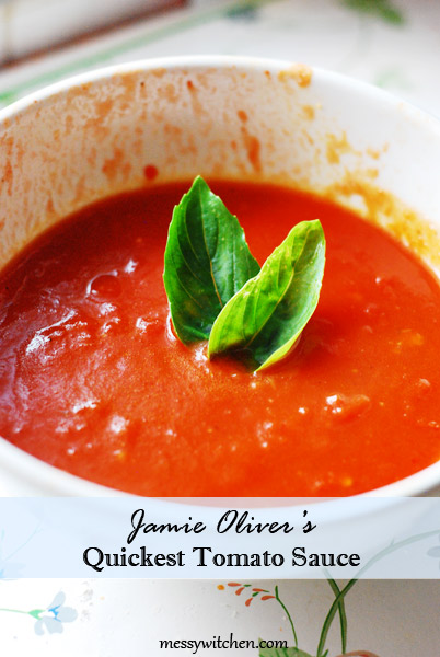 Jamie Oliver s Quickest Tomato Sauce Messy Witchen